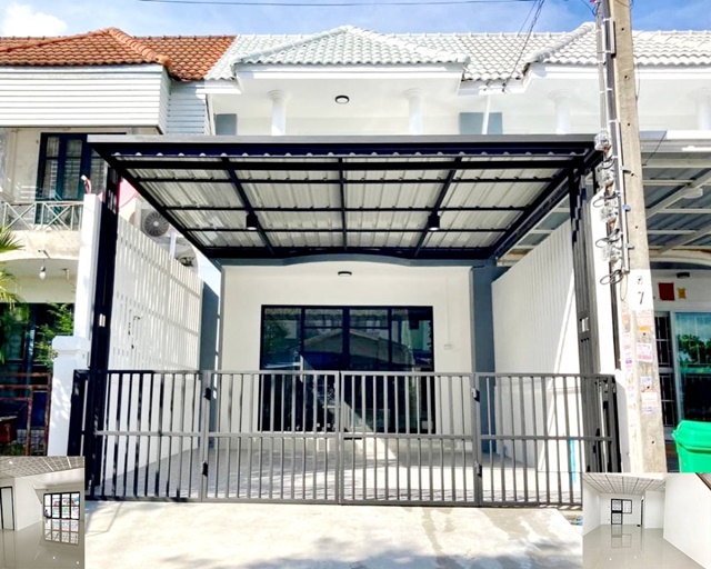  รักสัตว์ เงียบสงบ 2นอน 2น้ำ 1จอดรถ ไทรน้อย MRT คลองบางไผ่ ตลาดบัวทอง บางกรวย ให้เช่าทาวน์เฮาส์ 2 ชั้น รีโนเวทใหม่ 18ตรว. 150ตรม.