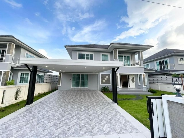 ให้เช่าบ้านใหม่ สไตล์โมเดิร์น เฟอร์ครบ สันทราย      