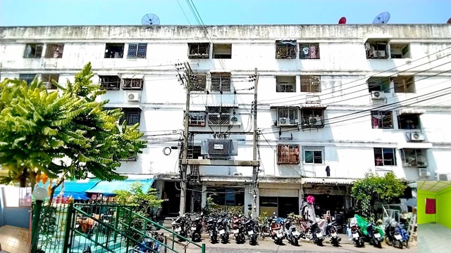 BTS แบริ่ง 1.5กม. มีทั้งห้องธรรมดา และห้องแอร์ ทำเลดี  ลาซาล33 บางนา คอนโด เย็นจิต แหล่งค้าขาย 1นอน 1น้ำ มีที่จอดรถ  เซ็นทรัล บางนา