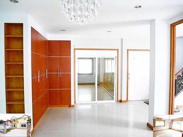 BTS น้อมเกล้า 5นอน รามคำแหง148-154  ให้เช่าบ้านเดี่ยวหรู 2 ชั้น 98ตรว. 250ตรม.บ้านหันทิศตะวันออกเฉียงเหนือ 4น้ำ 3จอดรถ 7แอร์ ทำเลดีมาก