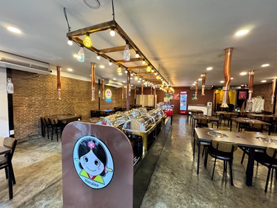 เซ้ง ร้านบุฟเฟต์ปิ้งย่าง-เกาหลี ตรงข้ามซีคอนศรีนครินทร์ ศรีนครินทร์40  ย่านชุมชน ผู้คนหนาแน่น ย่านการค้า