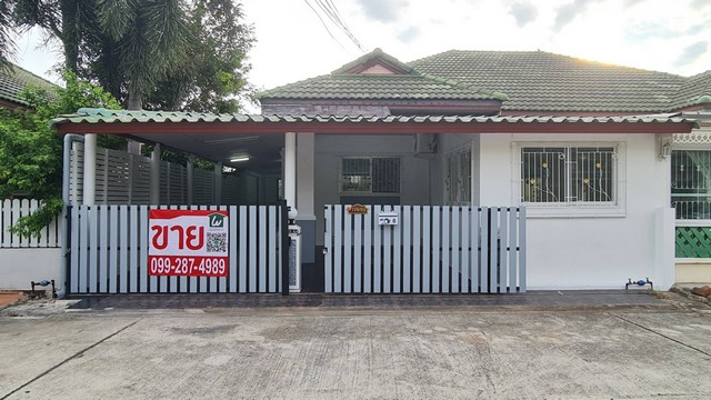 ขายบ้านแฝดชั้นเดียว ตำบลบ้านปึก อำเภอเมือง ชลบุรี หมู่บ้านมีสุข3 ขนาด 36  ตารางวา ถนนมิตรสัมพันธ์ซอย14