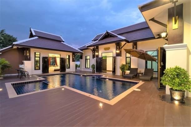 Pool Villa ใกล้เมือง ปล่อยเช่ารายวัน/รายเดือน ขาย 19 ล้าน รายเดือน 150,000 บาท บ้านสวย สไตล์รีสอร์ท รับสัตว์เลี้ยง พักสูงสุด 20 ท่าน