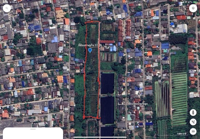 ขายที่ดินหลักสอง ภาษีเจริญ กรุงเทพมหานคร  เนื้อที่ดิน  8 ไร่ 56 ตารางวา