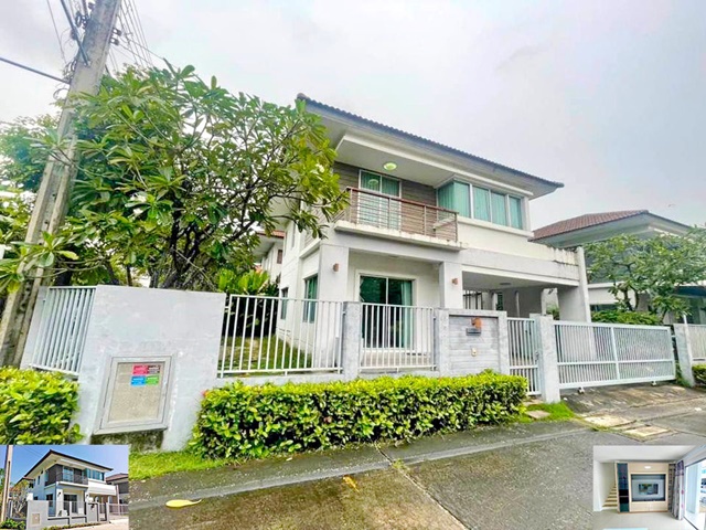 วินด์มิลล์ กอล์ฟคลับ ซัมมิท ตลาดนัมเบอร์วัน ราม 2 2กม. ให้เช่าบ้านเดี่ยว 2 ชั้น หลังมุม 54ตรว. 160ตรม. บ้านสไตล์รีสอร์ท 3นอน 2จอดรถ 4แอร์