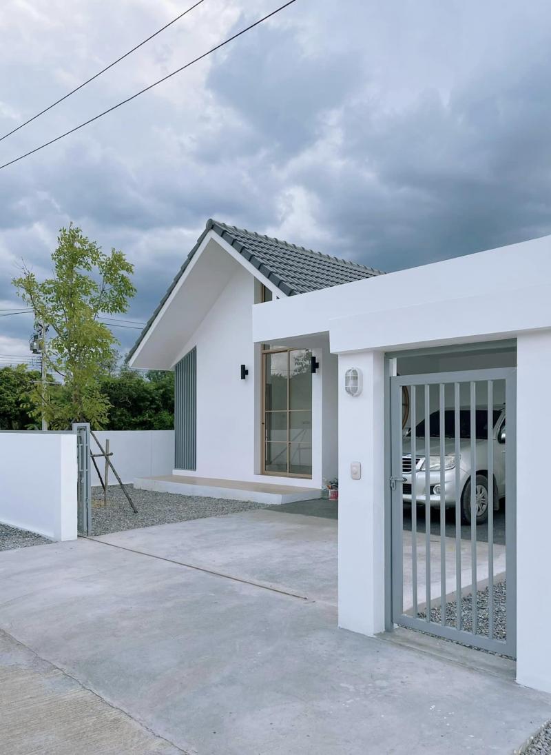 บ้านเดี่ยว เชียงใหม่ ชั้นเดียว สไตล์มินิมอล 2 ล้านต้นๆ บ้านสารภี ใกล้โรงเรียนวชิราลัย