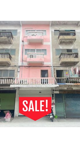 ขายอาคารพาณิชย์ 4 ชั้น  ซ.คลองหลวง17 (ไวท์เฮ้าส์) ขนาด 40 ตรว. ทำเป็นโกดังเก็บของ ออฟฟิศ สำนักงานได้