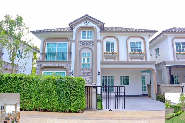 รร.นานาชาติคอนคอร์เดียนบ้วนครินทร์  ให้เช่าคฤหาสน์  2 ชั้น 45ตรว.อิเกีย บางนา 3.5 กม. 165ตรม. Grandio Bangna Km.5 4นอน 5น้ำ 2จอดรถ 5แอร์ 