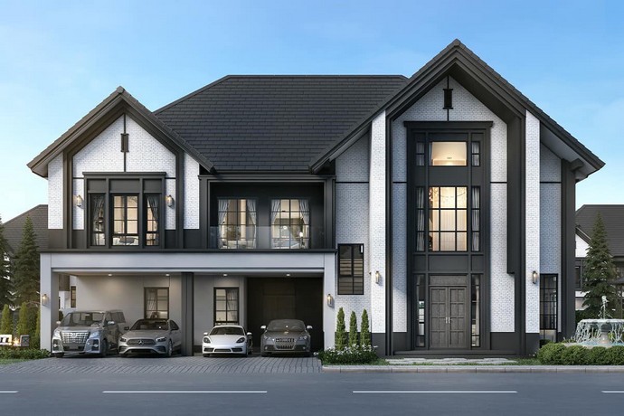 EPL-HS1280 ขายบ้านโครงการใหม่ ใกล้ Mega บางนา The City Bangna 2 ที่สุด ที่ดิน 123.4 ตร.ว.พื้นที่ใช้สอย 580 ตร.ม. 5 ห้องน้ำ