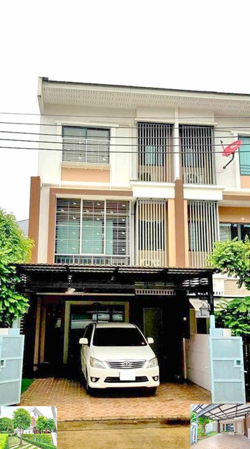 หันทิศใต้ แปลงมุม 33ตรว. MRT ศรีนุช 2 กม. อ่อนนุช30-38 ให้เช่าทาวน์เฮาส์ 3 ชั้น 175ตรม. ทำเลดี 4นอน 5น้ำ 3จอดรถ 5แอร์ ธัญญะ พาร์ค