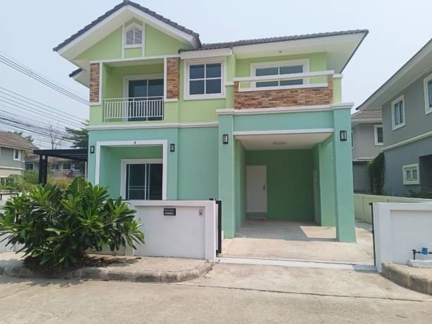 สีเขียวเหนี่ยวทรัพย์ ขายบ้านสวยเพียง 3.68 ล.เท่านั้น บ้านเดี่ยว 2 ชั้น 59 ตรว. แม่โจ้ สันทราย แปลงหัวมุม รีโนเวทใหม่ ขายต่ำกว่าราคาประเมิน
