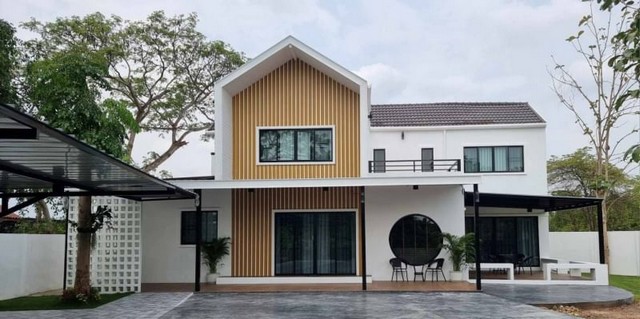 บ้านสวนติดเมือง เนื้อที่กว้าง บิ้วอินครบ ดอนแก้ว สารภี 