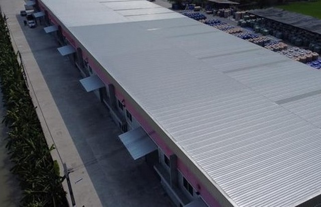 ให้เช่าโกดัง สร้างใหม่ พื้นที่ใช้สอย 800ตารางเมตร มีออฟฟิศ 2 ชั้น  พิกัด ไทรน้อย-ศาลายา 