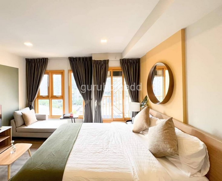 ghd000277R ให้เช่าคอนโด ตกแต่งพร้อมอยู่ The Base Sukhumvit 50 ห้องสตูดิโอ ขนาด 26 ตรม ตึก B ชั้น 6 พร้อมวิวนอกโครงการ