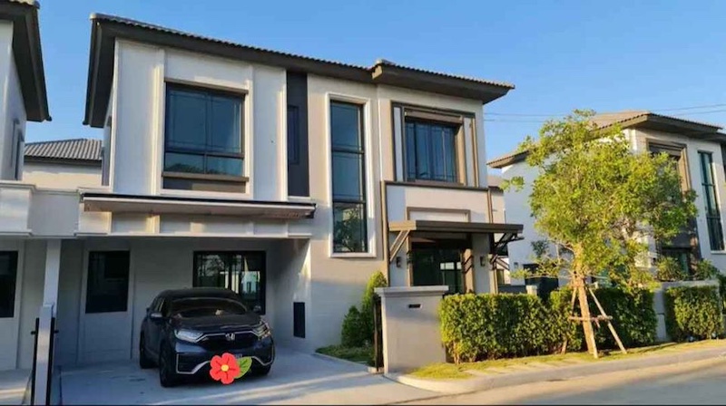 BH2972 ให้เช่าบ้านใหม่ 2ชั้น บ้านแฝดแต่งสวย แกรนด์ พลีโน่ สุขุมวิท-บางนา Grande Pleno Sukhumvit-Bangna