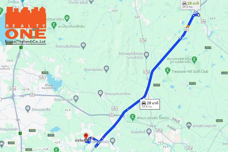 ขาย : ที่ดินสวยมาก ติดถนนสาย 344 ไกล้แยกหนองปรือ บ้านบึง ชลบุรี