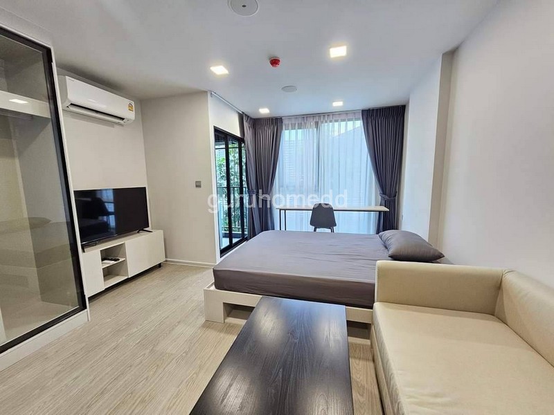 ghd000291R ให้เช่าคอนโด Atmoz Oasis Onnut ห้องว่างพร้อมเข้าอยู่ ห้องใหม่ ขนาด 24 ตรม ชั้น 2 อาคาร E เฟอร์นิเจอร์ครบและเครื่องใช้ไฟฟ้าครบ