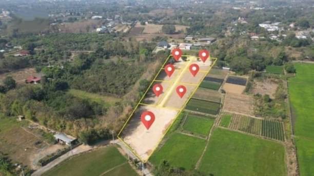 ขายที่ดินตรว.ละ 15,500 บาท เหมืองแก้ว แม่ริม แบ่งแปลงแล้ว มี 7 แปลง ใกล้แหล่งชุมชน วิวทุ่งนา วิวภูเขา การเดินทางสะดวก