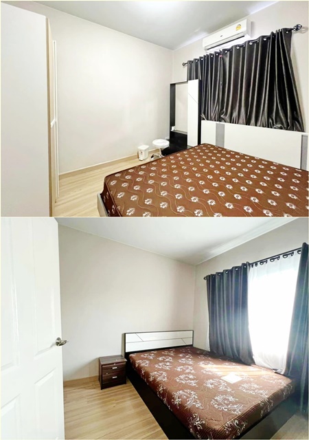 เฟอร์ครบตกแต่งครบ  อุดมสุข บ้านเดี่ยวยุโรป 2 ชั้น รักสัตว์ Mega บางนา โฮมออฟฟิต เมกะบางนา 29 ตร.วา 3นอน 2น้ำ 4แอร์ 2จอดรถ 140 ตร.ม.