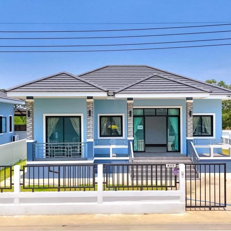 บ้านเดี่ยว 1 ชั้น ใหม่ 3 ห้องนอน 2 ห้องน้ำ 1 ห้องครัว 1 ห้องรับแขก อบอุ่นมาก