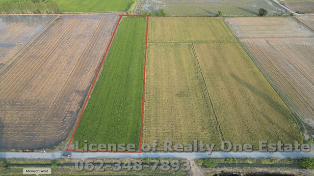 ขายที่ดิน ติดทางสาธารณะ  ที่นา ถูกมาก ต.แสวงหา อ.แสวงหา จ.อ่างทอง