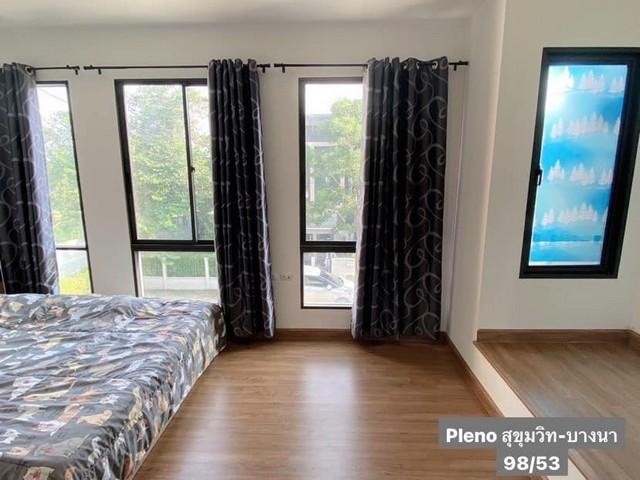 PB4503 ให้เช่าทาวน์เฮ้าส์ โครงการ พลีโน่ สุขุมวิท-บางนา จอดรถได้ 2 คัน หน้าบ้านหันทิศใต้