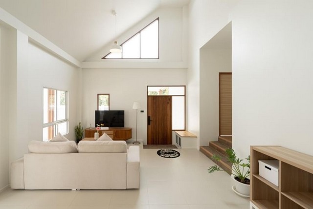 บ้านสร้างใหม่ สไตล์มินิมอล สันผักหวาน หางดง