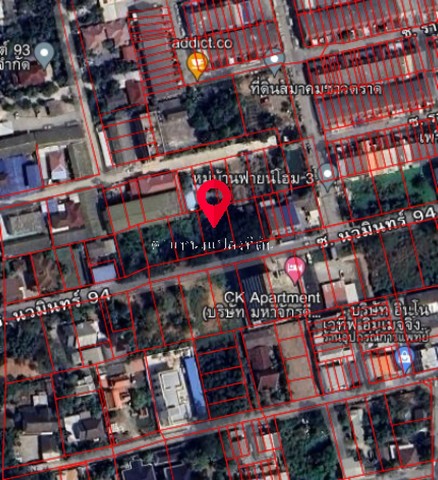 ขายที่ดินเปล่า 396 ตารางวา ซอยรามอินทรา 58   นวมินทร์ 94  ZT433