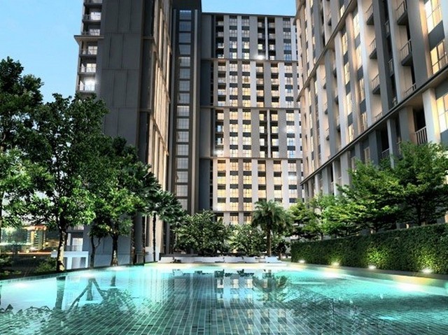 คอนโด เดอะคีย์ แจ้งวัฒนะ (THE KEY CHAENGWATTANA ) ติดMRT 0 เมตร ที่จอดรถเยอะ สระว่ายน้ำสวยมาก 32 ตรม.