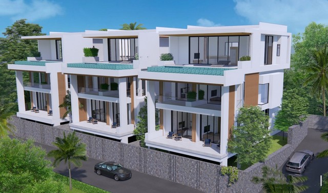 ขายออฟแพลน พูลวิลล่า 3 ชั้น สระว่ายน้ำส่วนตัว วิวทะเล  70 ตร.วา บ่อผุด ใกล้ Fisherman Village