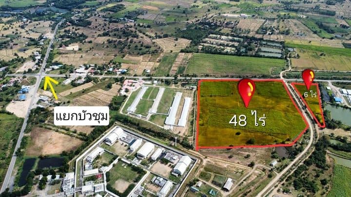 ขาย ที่ดิน ลพบุรี แยกบัวชุม ชัยบาดาล ติดถนน หน้ากว้าง ทำเลดี