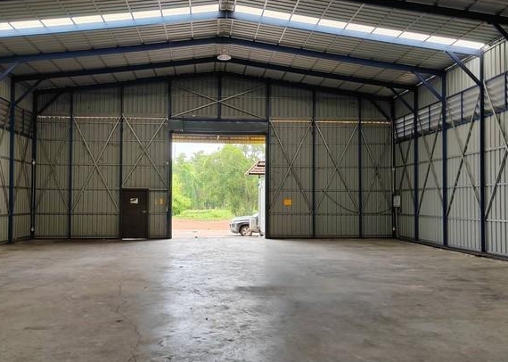 ให้เช่าโกดัง 500 ตรม. ซอยไอยรา คลองสอง ปทุมธานี ใกล้ ตลาดไท