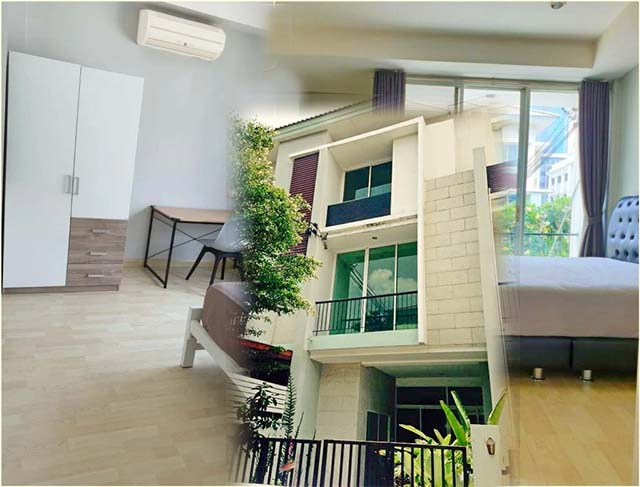 หิ้วกระเป่าเข้าอยู่ ให้เช่าทาวน์โฮม 3 ชั้น 3นอน 3น้ำ 5แอร์ พร้อมเฟอร์ครบ 34,899 B-M BTS BRT ใกล้โลตัส เซ็นทรัลพระราม3 ถนนช่องนนทรี 20 ตร.ว 215 ตรมReady to move in Townhome for rent 3 Storeys near Lotus Central Rama 3 ChongNonsi Rd 20sq.wa 215 sqm 3bed 3bath 5a/c fully fur 34,899 B-M BTS BRT.พระราม3 ถนนนนทรี ถนนยานนาวา ถนนช่องนนทรี แขวงช่องนนทรี เขตยานนาวา กรุงเทพฯ 10120รายละเอียดพร้อมที่จอดรถ-มี 3 ห้องนอน 3 ห้องน้ำ 1 ห้องรับแขก 1 ห้องครัว แอร์ 5 เครื่อง พร้อมเฟอร์นิเจอร์ครบ-โค�