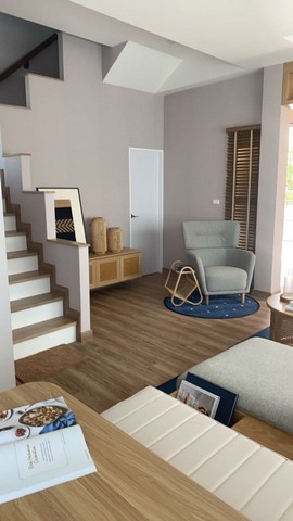 บ้านสร้างใหม่ 2ชั้น สไตล์โมเดิร์น เน้นฟังก์ชั่นการใช้งาน หางดง