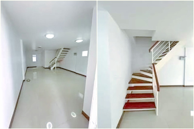 ให้เช่า ทาวน์โฮมหัวมุม 30ตรว. รถไฟฟ้า หลักหก ม.รังสิต 2.4 กม. 52 ตร.ม. 3นอน 2น้ำ ติดถนน เทิดราชัน ด้านนอก 7-11 ดอนเมือง