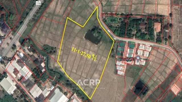 ขายที่ดิน อ.เมืองลำพูน จ.ลำพูน ขนาด 11-1-27.5 ไร่ หน้ากว้าง 93.22 ม. ลึก 147.94 ม. ที่ดินสวยมาก เดินทางสะดวกสบาย บริเวณด้านหน้าที่ดินติดถนนหลัก สามารถเดินทางไปถนนซุปเปอร์ไฮเวย์เพียง 7 กม. เหมาะกับการซื้อไว้เพื่อทำการเกษตรกรรม อากาศดีมากขาย 63,500,000 บาท(รหัสทรัพย์ L-640922-0002)Contact Us+66 (0)88 268 2000info@acuterealtyconsultant.comLine Official : http://lin.ee/N9TaR0qAdd friend : acuterealtychiangmaihttps://www.acr-partner.com