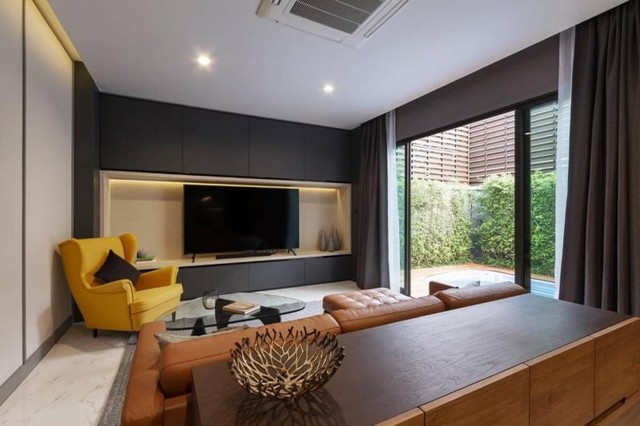 พูลวิลล่าหรู แปลงหัวมุม ปาล์มสปริงพรีวาโต้ หางดง พร้อมผู้เช่า