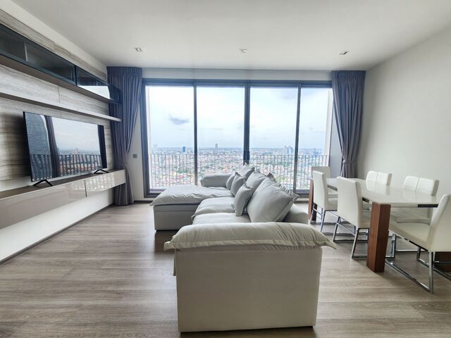 Rhythm Charoenkrung PavillionBTS: Saphan TaksinSize: 100 sqm., 2 bedrooms, 2 bathrooms Floor: 29 unblocked view Rental  price : 100,000 baht/monthRef.: 238094Listing Detail: www.rent-bangkok-condo.com/properties/238094Co-agents are welcome. - - -Contact us for more information or arrange a viewing:Email. rbc.rentbangkokcondo@gmail.comCall. 066-0588-655Line ID: @rentbangkokcondohttps://lin.ee/9cMeMxeWhatsapp: 0660588655Wechat 微信: rentbangkokcondo