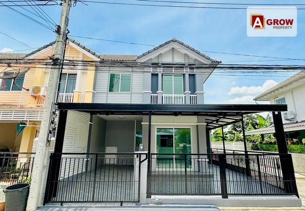 ม. พฤกษาวิลล์38 กิ่งแก้ว-หนามแดง บ้านหลังมุมพร้อมอยู่รีโนเวทใหม่ทำสีใหม่ภายในภายนอก