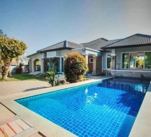 พูลวิลล่าสุดหรูชั้นเดียว สระว่ายน้ำขนาดใหญ่ หางดง   