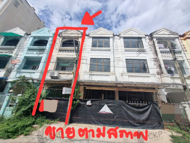 ขาย อาคารพาณิชย์ ตามสภาพ ห่างจากถนนไม่เยอะ ใกล้เซ็นทรัล เวสต์เกตและอิเกีย บางใหญ่ ต.บางรักพัฒนา อ.บางบัวทอง นนทบุรี สนใจสอบถามได้ค่ะรายละเอียด ( Description )- ขนาด 16 ตร.วา- สูง 3 ชั้นการเดินทาง- ถนนบางกรวย - ไทรน้อย  74 เมตร- ถนนจันทร์ทองเอี่ยม  500 เมตร- MRT บางพลู  2.5 กิโลเมตร- ถนนกาญจนาภิเษก  3 กิโลเมตร- ถนนราชพฤกษ์  3.3 กิโลเมตรสถานที่ใกล้เคียง- ตลาดสดเทศบาลเมืองบางบัวทอง  2.7 กิโลเมต