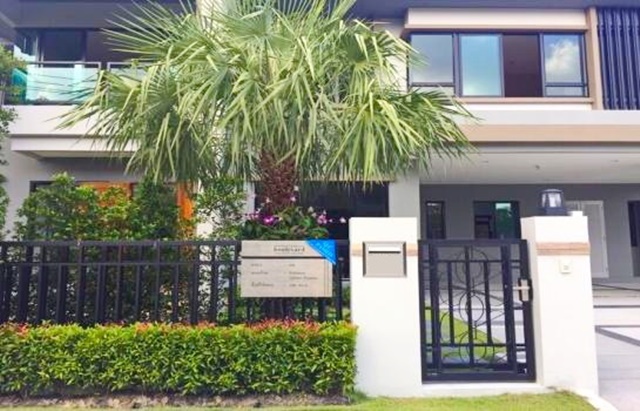 Mega Bangna 5นาที ใหญ่สุดของหมู่บ้าน Bangkok Boulevard ให้เช่าบ้านเดี่ยว ไม่เคยอาศัย เทพารักษ์-วงแหวน 110ตรว. สนามบินสุวรรณภูมิ