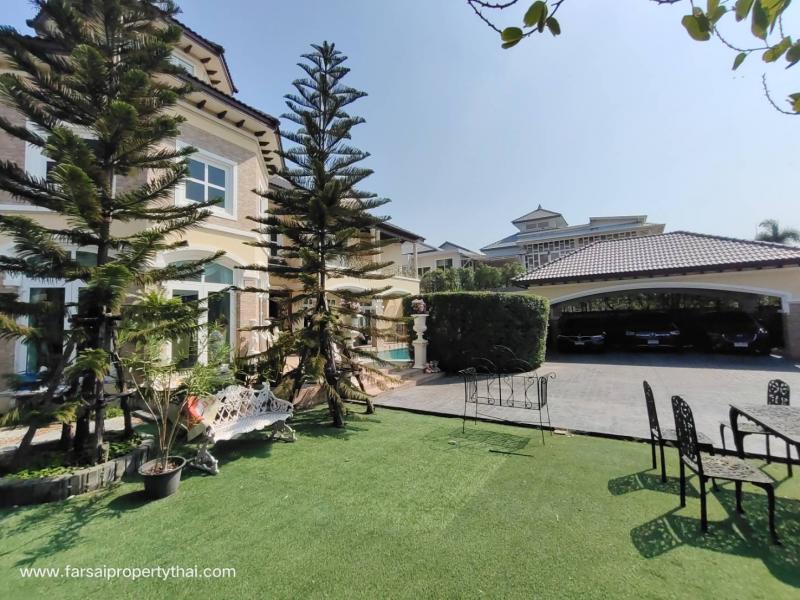 ให้เช่าบ้านคฤหาสน์ 2ชั้น สระว่ายน้ำ เนื้อที่ 200ตร.ว 5ห้องนอน 5ห้องน้ำ เฟอร์นิเจอร์ครบ ถนนเลียบทางด่วน ลาดพร้าว ราคาเช่า 250,000 บ/ด