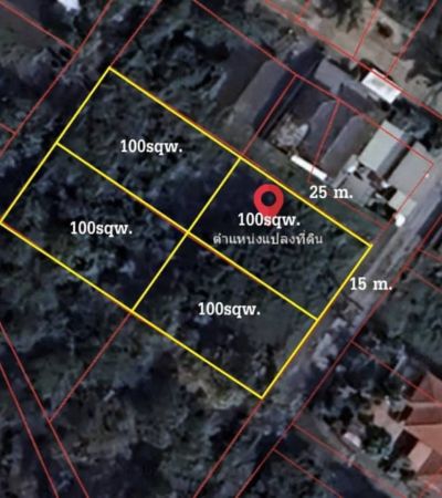 ติดต่อด่วน เต้ย 086-659-5965 Line ID: Creatoeyตารางวาละ 13,500 บาท *(แปลงละ 1,350,000 บาท)ที่ดินแบ่งขาย มี 4 แปลงแปลงละ 100 ตร.ว.สันกำแพง สายเก่า ตรงข้ามสยามศิลาดลต.ต้นเปา อ.สันกำแพง จ.เชียงใหม่.ขนาดที่ดิน: แปลงละ 15 x 25 ม.ราคาตารางวาละ: 13,500 บาทโอนคนละครึ่งโฉนดแบ่งแล้ว พร้อมโอน.สถานที่ใกล้เคียง:ถนนเส้นสันกำแพงสายเก่า (1006) - 60 ม.แยกบ่อสร้าง, ตลาดอุ๊ยทา - 1.5 กม.ที่ว่าการอำเภอสันกำแพง - 7 กม.สนามบินเชียงใหม่ - 16 