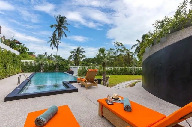 ขายพูลวิลล่าสุดหรู ชั้นเดียว 300 ตร.วา บ่อผุด วิวเขา วิวทะเล สระว่ายน้ำกลางแจ้ง 2 สระ