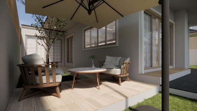 บ้านสร้างใหม่ โมเดิร์นเจแปน ในโครงการ สันทราย