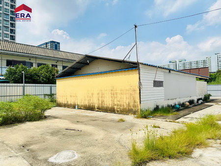 ให้เช่าที่ดินพร้อมโกดัง เนื้อที่ 1-2-03 ไร่ ซอยขวัญจันทร์ 2 ถนนอ่อนนุช แขวงสวนหลวง เขตสวนหลวง กทม.