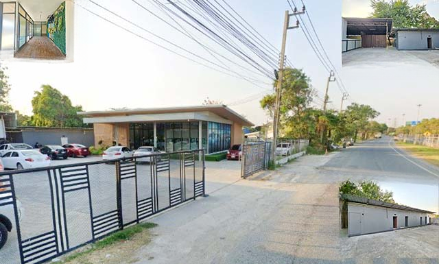 ติดถนนใหญ่ ฉลิมพระเกียรติ ให้เช่า โชว์รูม โกดัง กรุงเทพกรีฑา พร้อม ทาวน์เฮ้าส์  10นอน 4น้ำ เทเลอร์เข้าได้ มอเตอร์เวย์ 