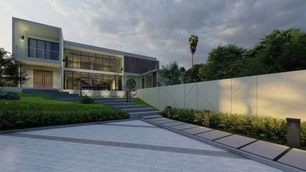 พูลวิลล่าสร้างใหม่ โซนแม่ริม 18 ล้าน (บ้านเปล่า) 200 ตรว. วิวภูเขาสวย 360 องศา ดีไซน์ทันสมัย บรรยากาศดี ใกล้ชิดธรรมชาติ