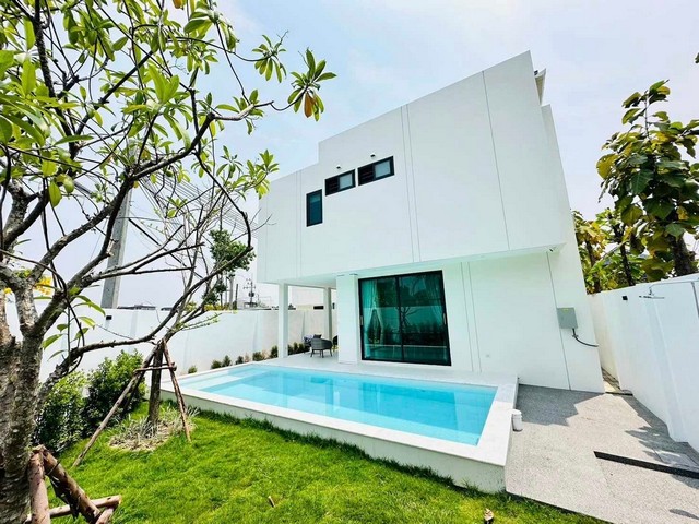 ให้เช่าบ้าน Pool Villa 2 ชั้น สันผักหวาน หางดง เชียงใหม่ ขนาด 73.4 ตรว. บ้านใหม่ โมเดิ้ล พร้อมเฟอร์บิ้วท์อินทั้งหลัง